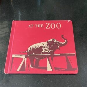 Antique The Zoo Red Hardcover Book - Lilian Colonius and Glenn W. Schroeder